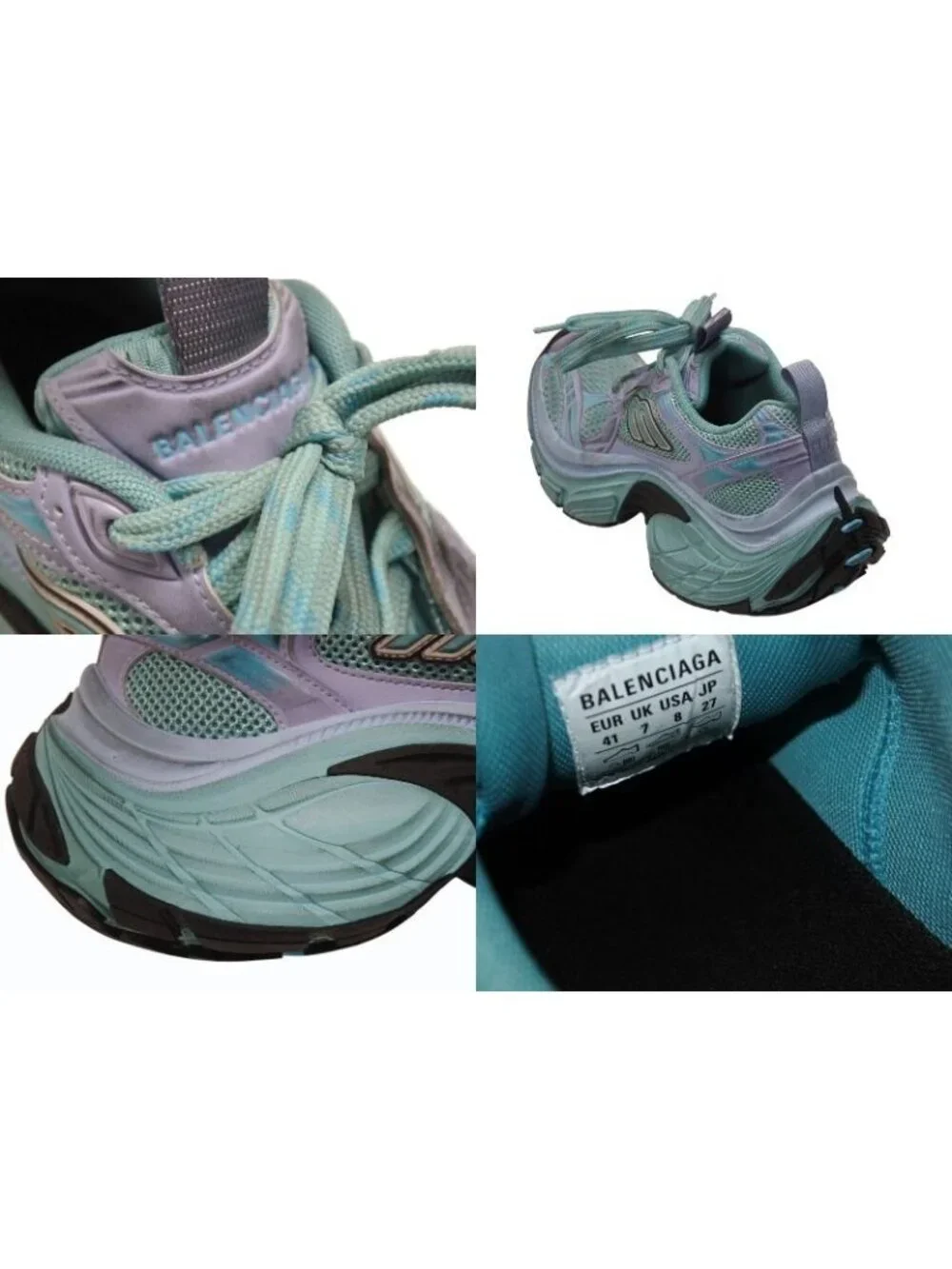 Balenciaga Mesh Low-Top Sneakers Blue